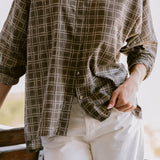 Cotton Sunset Shirt - Sawgrass Check