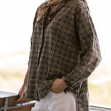 Cotton Sunset Shirt - Sawgrass Check