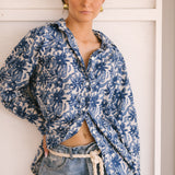 Easygoing Cotton Shirt - Indigo Bloom