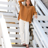 Linen Sunset Shirt - Amber