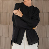 Linen Sunset Shirt - Black