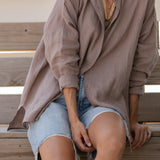 Linen Sunset Shirt - Driftwood