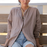Linen Sunset Shirt - Driftwood