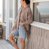 Linen Sunset Shirt - Driftwood