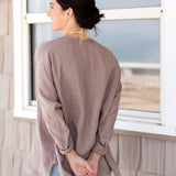 Linen Sunset Shirt - Driftwood