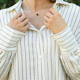 Glow Bezel Necklace - Bronze