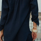 Linen Keepsake Button Down - True Navy
