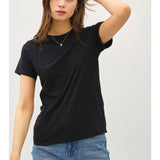 Garment Dyed Slub Tee - Black