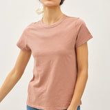 Garment Dyed Slub Tee - Clay
