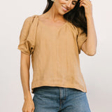 Becasa-Amelia-Blouse-Iced-Latte