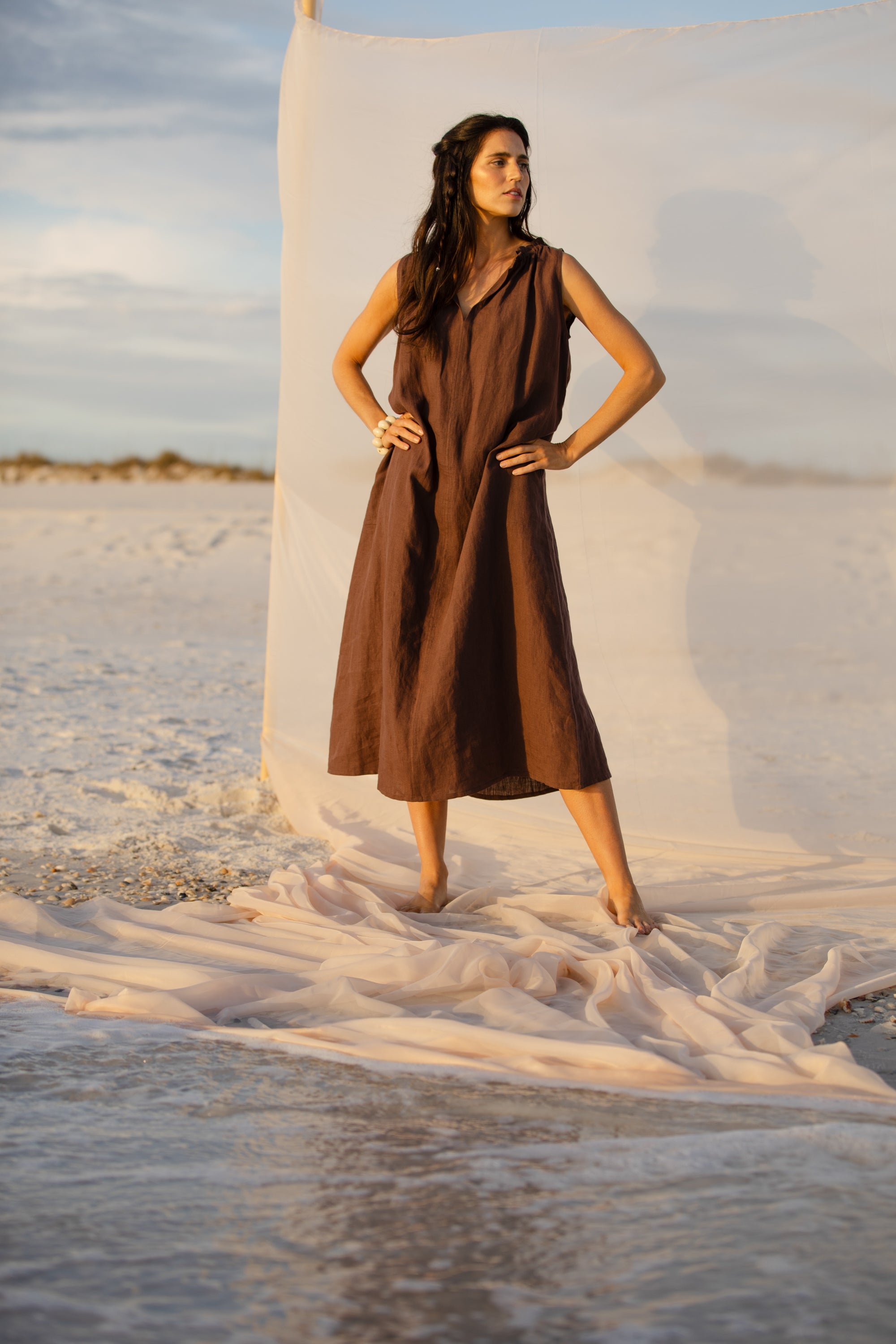 betsy maxi dress chocolate