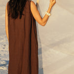betsy maxi dress chocolate