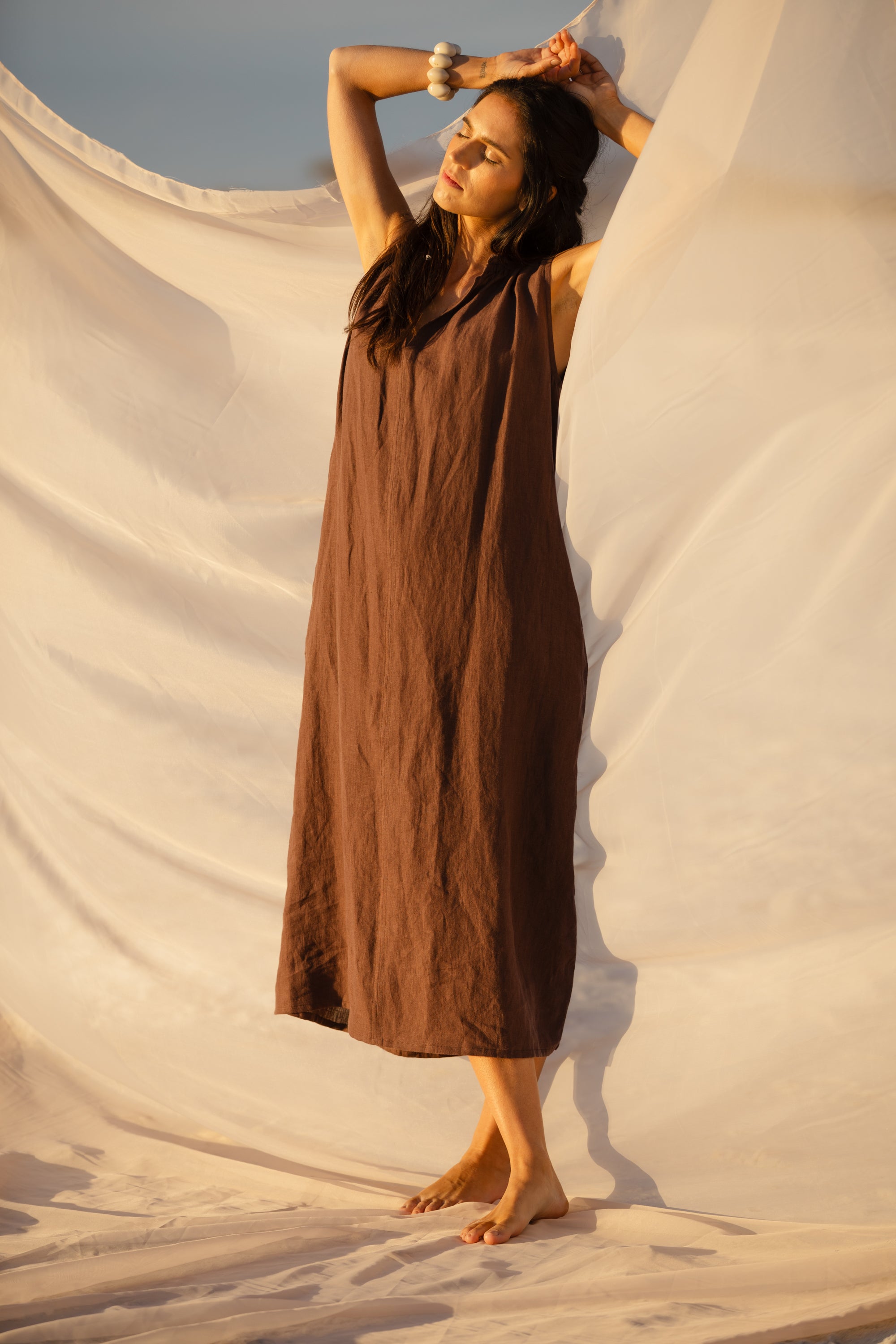 betsy maxi dress chocolate