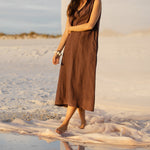 betsy maxi dress chocolate
