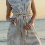 betsy maxi dress egret stripe
