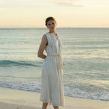 betsy maxi dress egret stripe