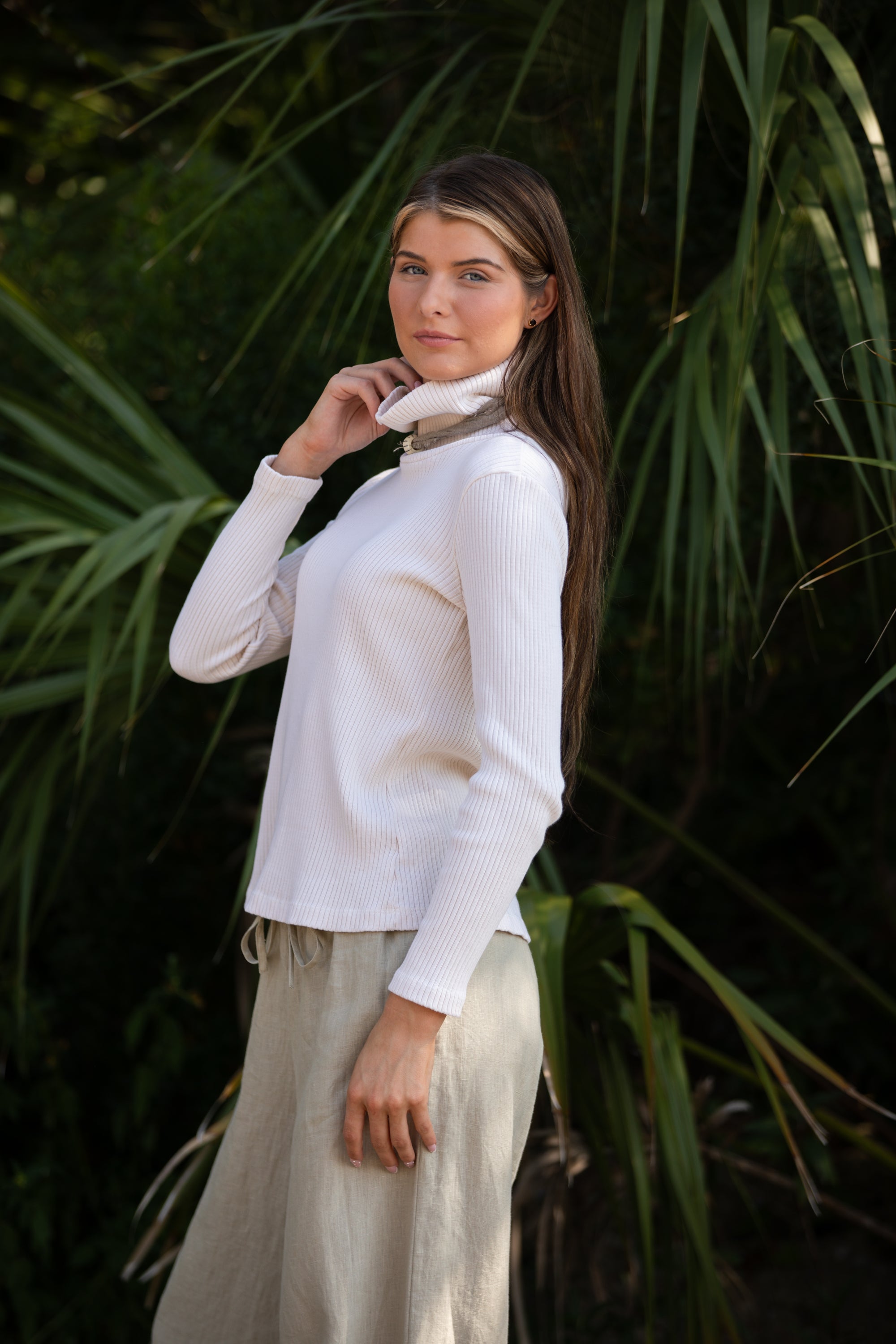 Becasa-Bonfire Sweater - Shellwhite 