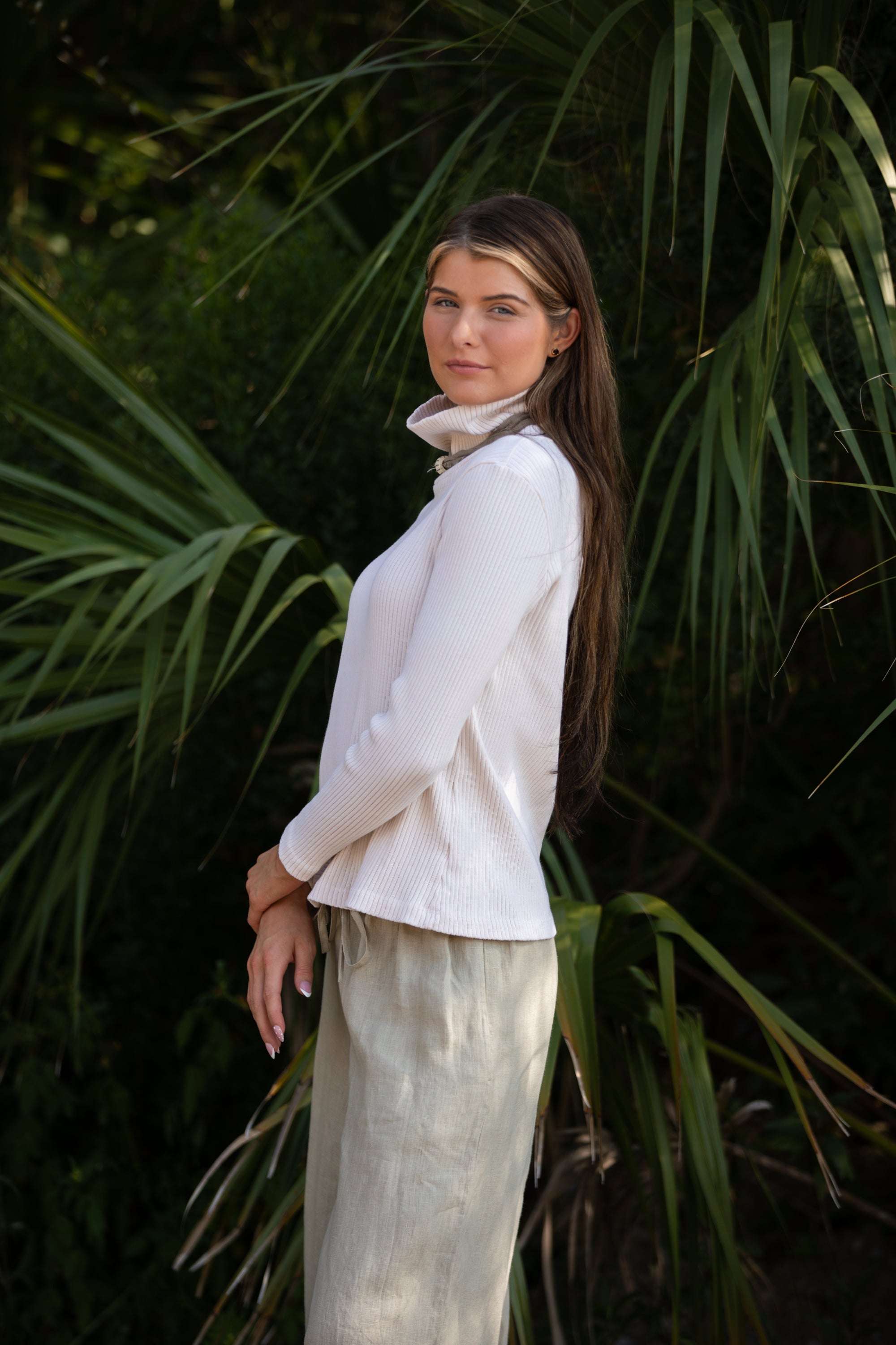Becasa-Bonfire Sweater - Shellwhite 