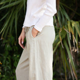 Club Linen Pant - Abbey Stone