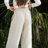 Club Linen Pant - Abbey Stone