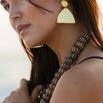 Becasa gold crest earrings