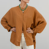 Becasa-Linen-Sunset-Shirt-Amber