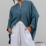 Becasa-Linen-Sunset-Shirt-Ocean-Green