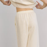 Regatta fringe pant egret