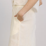 Regatta fringe pant egret