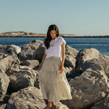resort maxi skirt abbey stone flora