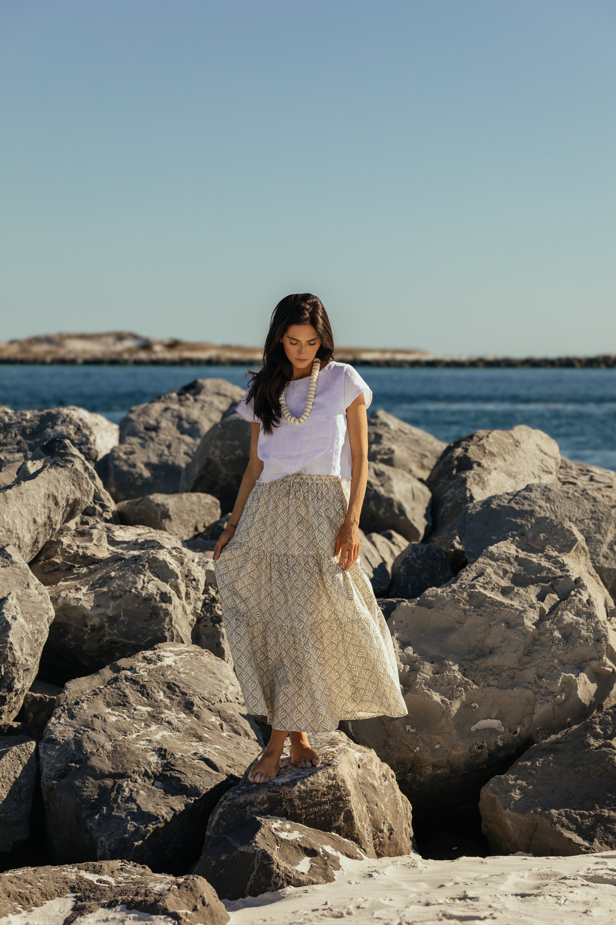 resort maxi skirt abbey stone flora
