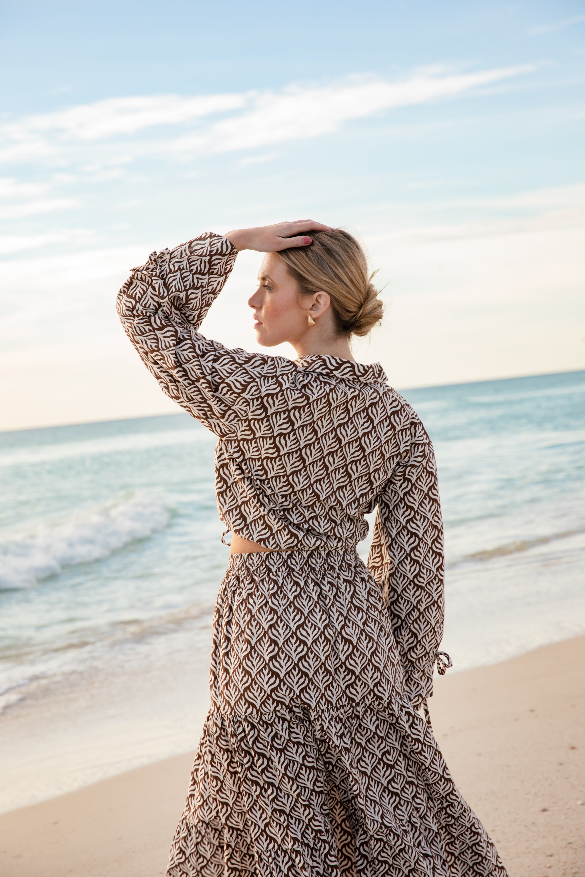 Becasa-Resort-Maxi-Skirt-Choc-Flora