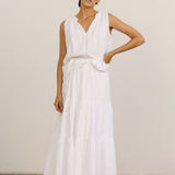 resort maxi skirt egret