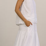resort maxi skirt egret