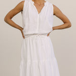 resort maxi skirt egret