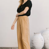 Linen Scout Top - Black