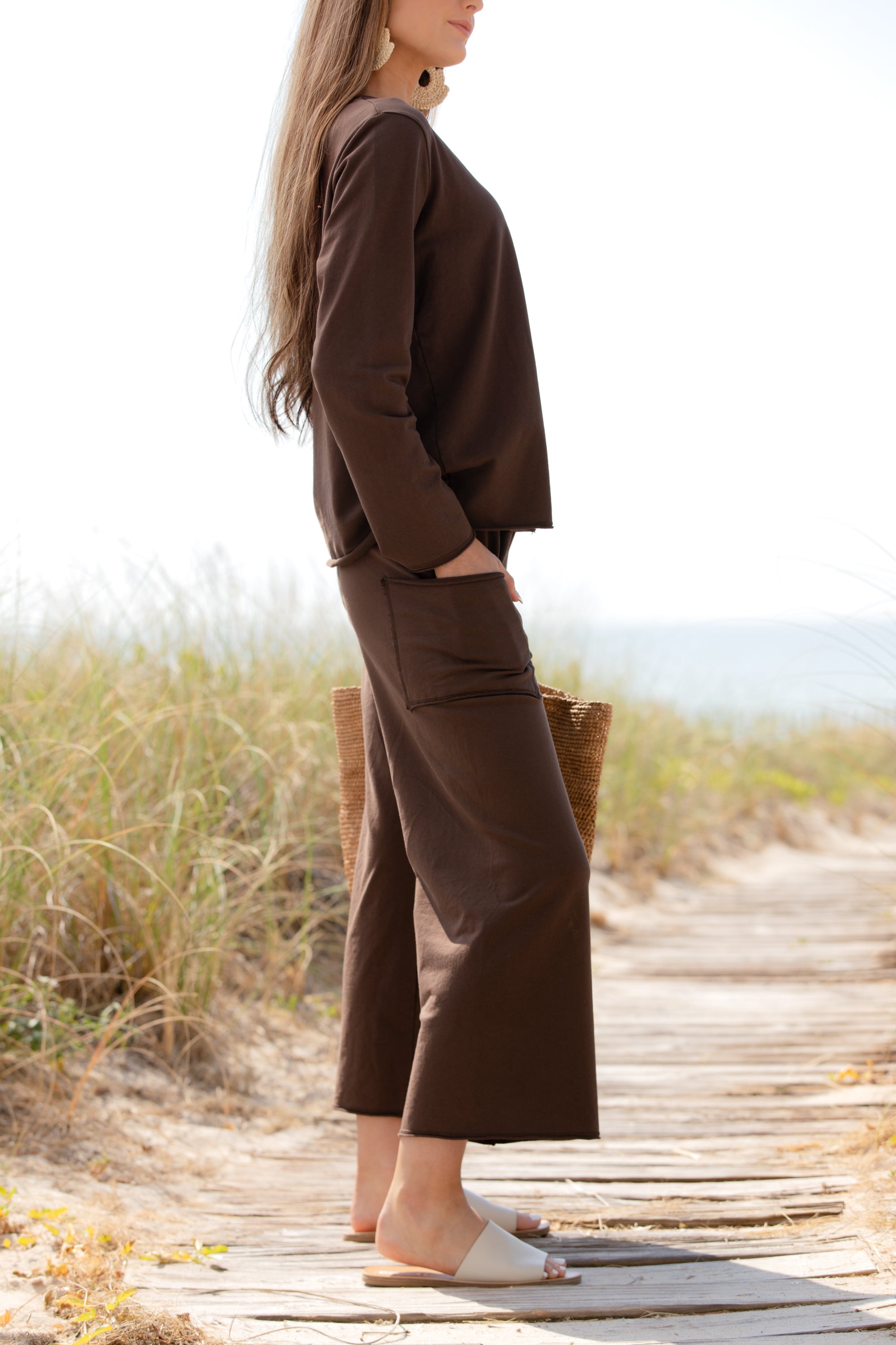 Becasa-Sunday-Cotton-Pant-Chocolate