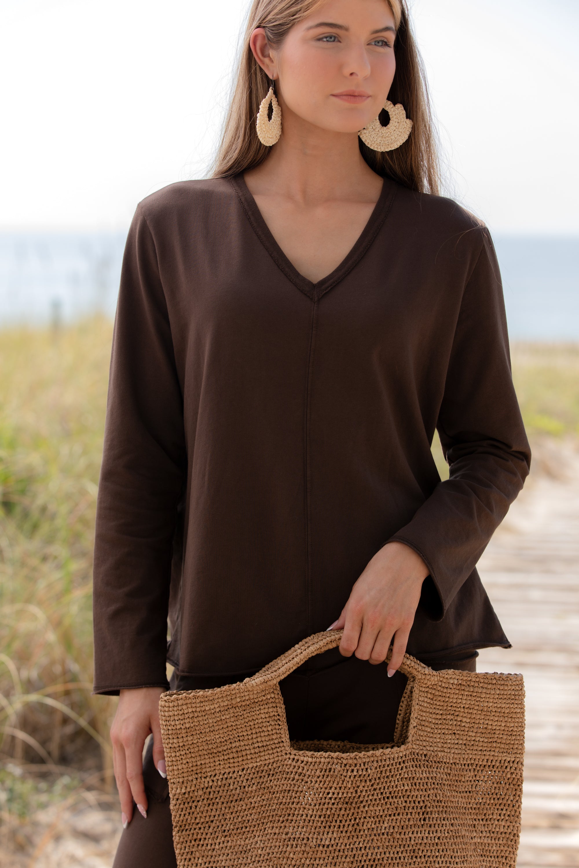 Becasa-Sunday-Cotton-Pullover-Chocolate