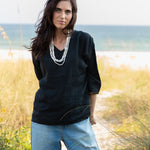 Becasa-Weekend-Linen-Tee-Black