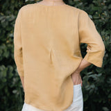 Weekend Linen Tee - Iced Latte
