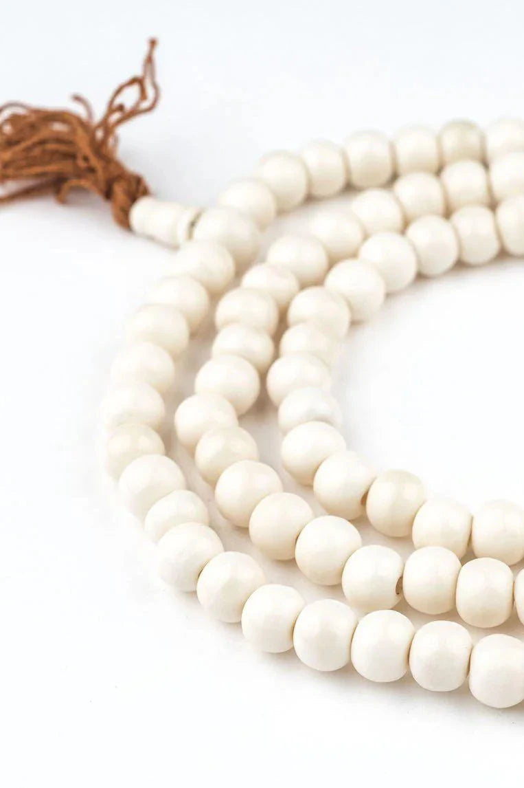 Becasa-White-Mala-Bead-Necklace