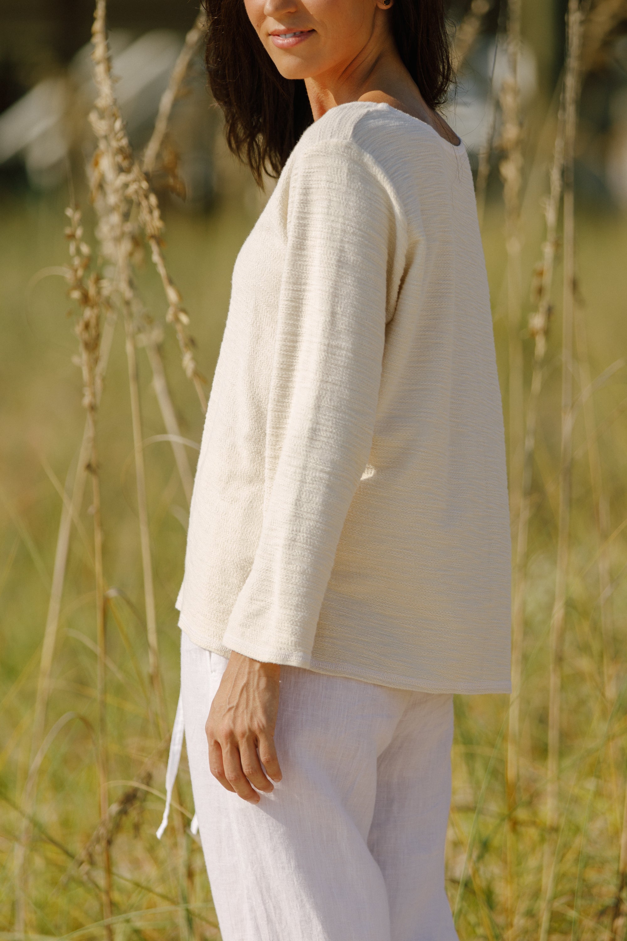Becasa-porch-cardigan-Shellwhite