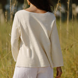 Becasa-porch-cardigan-Shellwhite