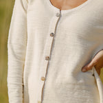 Becasa-porch-cardigan-Shellwhite