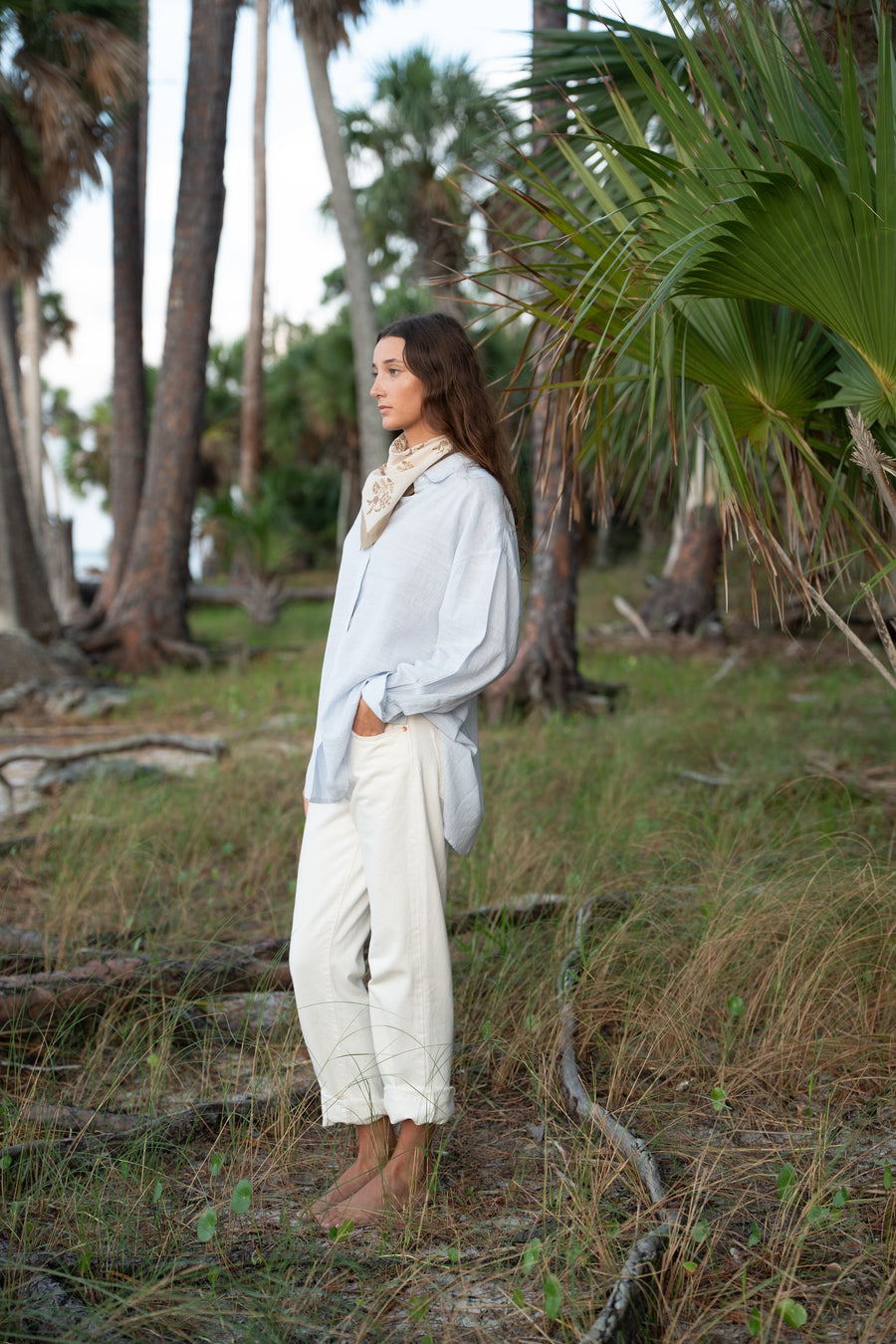 Easygoing Cotton Shirt - Harbor Stripe