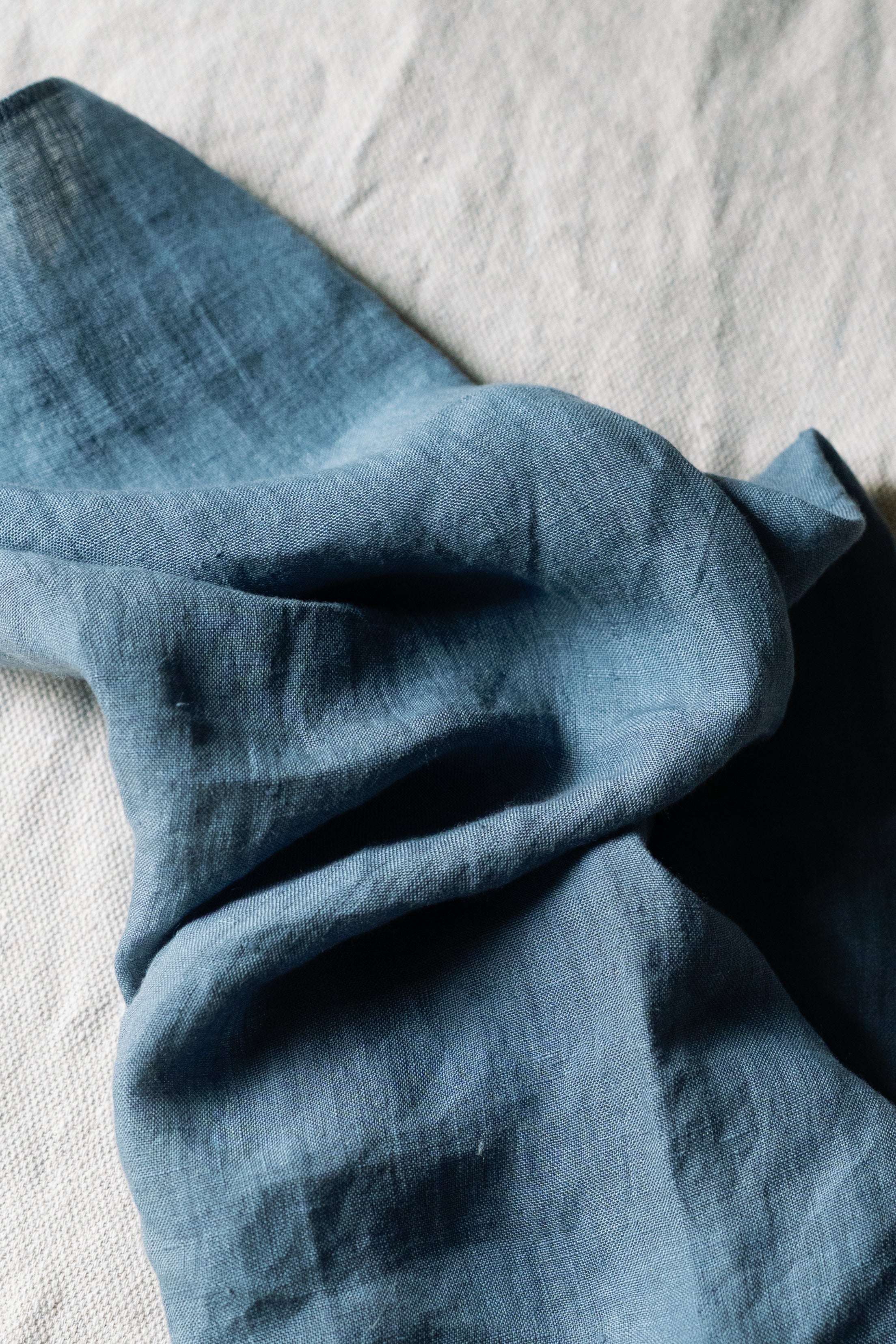 Linen Bandana - Easy Blue
