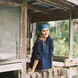 Linen Bandana - Harbor Blue