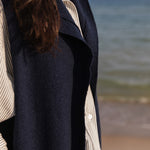 Becasa Navy Wool Vest 