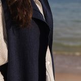 Becasa Navy Wool Vest 