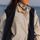 Becasa Navy Wool Vest 